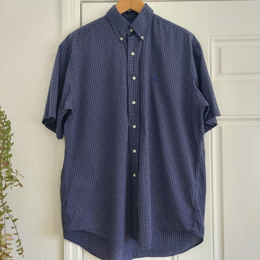 Ralph Lauren Blue Checkered Shirt